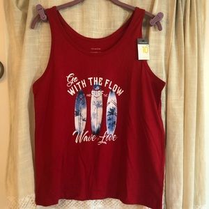 Primark Red Tank Top Size 10